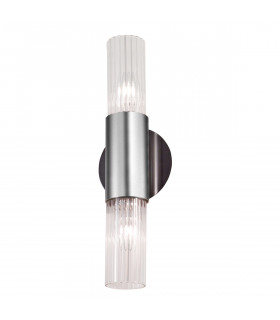 Applique murale Giro Brun brossé 2 ampoules 36cm