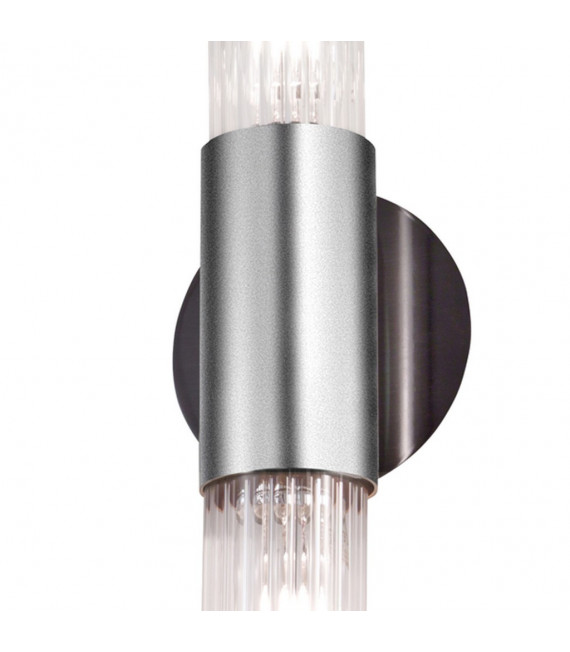 Applique murale Giro Brun brossé 2 ampoules 36cm