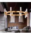 Giro 16-light gold leaf wall light
