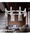 Giro 16-Light Silver Leaf Wall Sconce