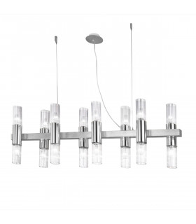 Giro pendant lamp 16 gold leaf bulbs