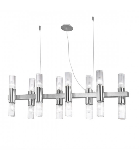 Lampada a sospensione Giro 16 lampadine foglia oro