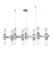 Suspension Giro 16 ampoules Feuille d'or