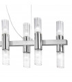 Giro pendant lamp 16 gold leaf bulbs