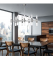 Giro pendant lamp 16 gold leaf bulbs