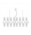 Giro pendant lamp 16 gold leaf bulbs
