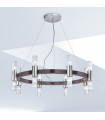 Giro 16-light wall light Brushed brown