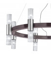 Giro 16-light wall light Brushed brown