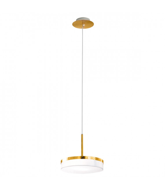 Solis pendant lamp 1 bulb gold leaf