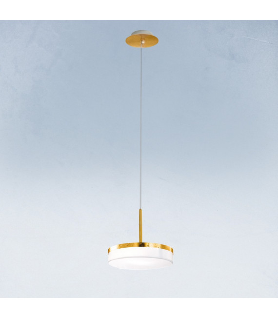 Solis pendant lamp 1 bulb gold leaf