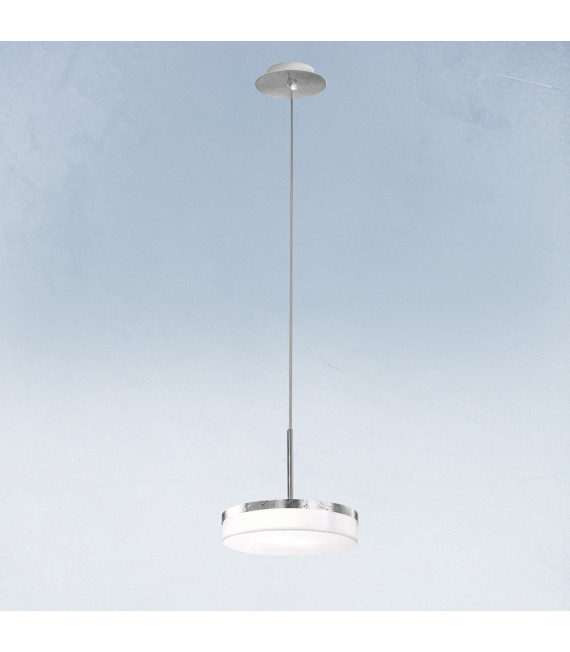 Suspension Solis 1 ampoule Feuille d'argent