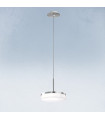Suspension Solis 1 ampoule Feuille d'argent