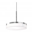 Suspension Solis 1 ampoule Feuille d'argent