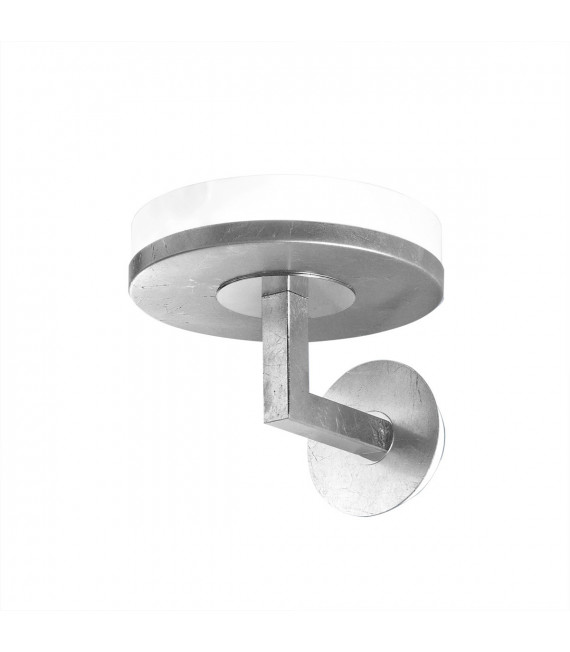 Applique Solis Foglia Argento 1 lampadina 20cm