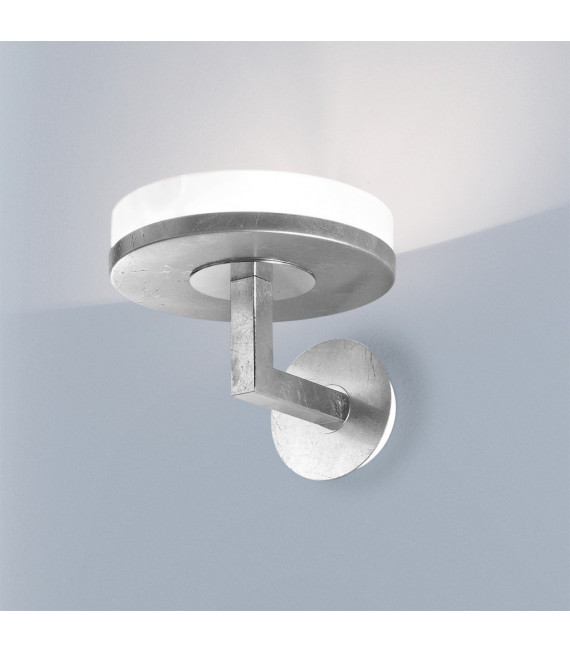 Applique Solis Foglia Argento 1 lampadina 20cm