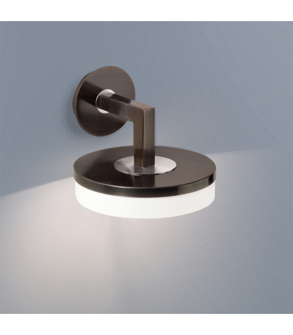 Applique murale Solis Brun brossé 1 ampoule 20cm
