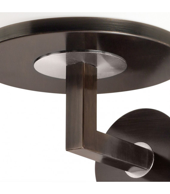 Lampada da parete Solis Spazzolato marrone 1 lampadina 20cm
