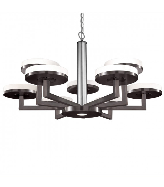 Solis pendant light 10 bulbs Brushed brown