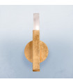 Applique murale Spigolo Feuille d'or 1 ampoule 29,5cm