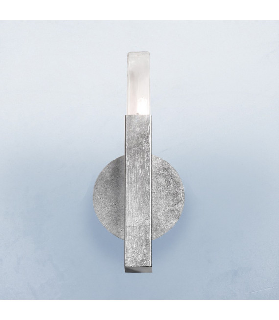Wall light Spigolo Silver leaf 1 bulb 29.5cm