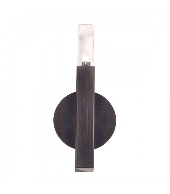 Applique Spigolo Marrone spazzolato 1 lampadina 29,5cm