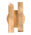 Applique murale Spigolo Feuille d'or 2 ampoules 32,5cm