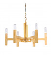 Suspension Spigolo Feuille d'or 6 ampoules 61,4cm
