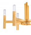 Suspension Spigolo Feuille d'or 6 ampoules 61,4cm