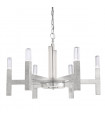 Spigolo pendant light Silver leaf 6 bulbs 61.4cm