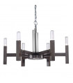 Spigolo suspension Brushed brown 6 bulbs 61.4cm