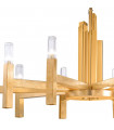 Suspension Spigolo Feuille d'or 10 ampoules 61,4cm