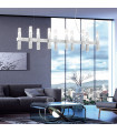 Spigolo pendant lamp Silver leaf 10 bulbs 34cm