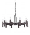 Suspension Spigolo Brun brossé 10 ampoules 61,4cm