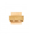 Wall light Rettangolo Gold leaf 2 bulbs 17cm