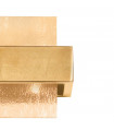 Wall light Rettangolo Gold leaf 2 bulbs 17cm