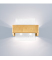 Wall light Rettangolo Gold leaf 2 bulbs 17cm