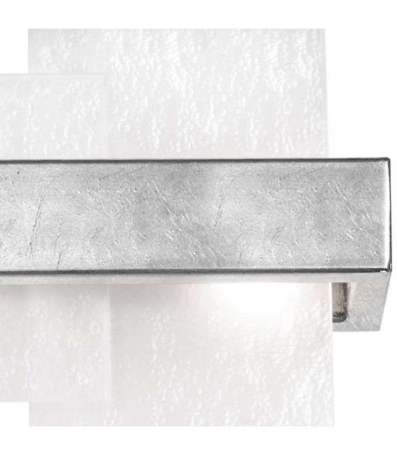 Wandleuchte Rettangolo Blattsilber 2-flammig 24cm