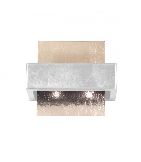 Wall light Rettangolo Brushed brown 2 bulbs 17cm