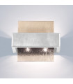 Wall light Rettangolo Brushed brown 2 bulbs 17cm