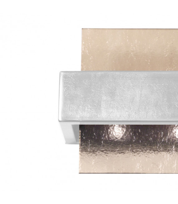 Wall light Rettangolo Brushed brown 2 bulbs 17cm