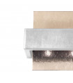 Wall light Rettangolo Brushed brown 2 bulbs 17cm
