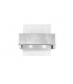 Applique murale Rettangolo Feuille d'argent 2 ampoules 17cm