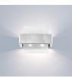 Wall light Rettangolo Silver leaf 2 bulbs 17cm