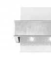 Applique murale Rettangolo Feuille d'argent 2 ampoules 17cm
