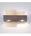 Wall light Rettangolo Brushed brown 2 bulbs 24cm