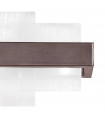 Wall light Rettangolo Brushed brown 2 bulbs 24cm