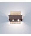 Wall light Rettangolo Brushed brown 2 bulbs 17cm