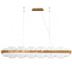 Rettangolo pendant lamp 1 bulb Gold leaf
