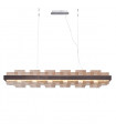 Suspension Rettangolo 1 ampoule Brun brossé