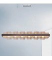 Suspension Rettangolo 1 ampoule Brun brossé